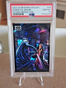 2022 Topps Star Wars Galaxy Chrome #44 Vader VS Kenobi Atomic 74/150 PSA 10๐๐ฅ - Picture 1 of 5