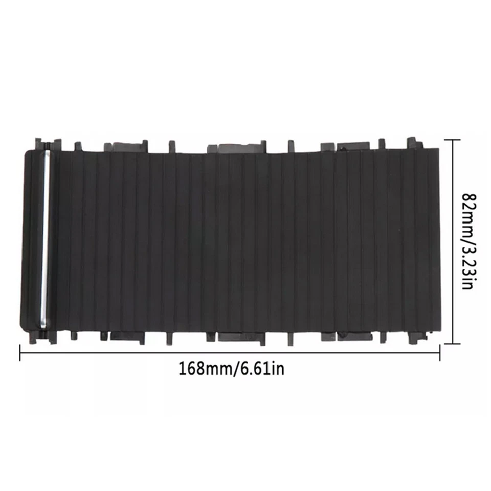 51167038333 Black Centre Console Roller Blind Cover For BMW 3 Series E46 1998-05 - Image 1 of 4