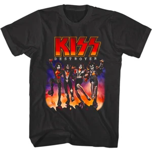 Kiss Destroyer Album Cover Mens T Shirt NYC Rock Band Concert Tour Vintage Merch - Picture 1 of 5