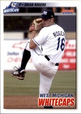 2004 West Michigan Whitecaps Choice #17 Brian Rogers Dallas Texas Marietta GA 