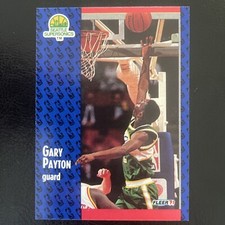 1991-92 Fleer Gary Payton #194 Seattle Supersonics - Oregon State Beavers 🔥🏀🔥