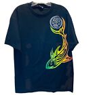  T-Shirt Hawaiian Island Creations HIC Stammeshai Fisch Grafik Herren L schwarz