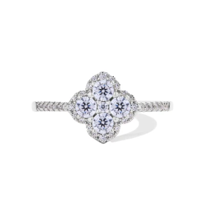 2ct VVS1 D Excellent 18K White Gold Lab Created Ring Diamond Test Pass - Image 1 of 4