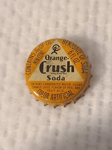 Lot of 10 Orange Crush Cork Lined Soda Bottle Caps 6Oz. - Afbeelding 1 van 6