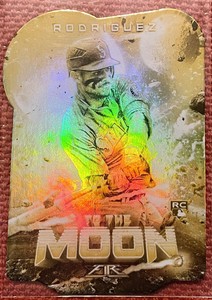 2022 Topps Fire To The Moon Gold Minted Julio Rodriguez TTM-18