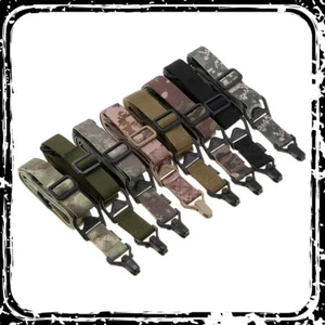 Tactical Multi Mission Sling 1 or 2 Poin Rifle Sling Adjustable Gun Strap - Picture 1 of 15