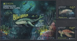 Azerbaijan.2024 EUROPA CEPT.Underwater Fauna and Flora.set BLOCK+2 st. MNH - Picture 1 of 1
