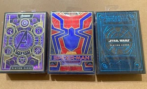 Theory 11 Playing Cards (Star Wars ,  Avengers, Spider-Man (Lot Of 3) New*** - Picture 1 of 8