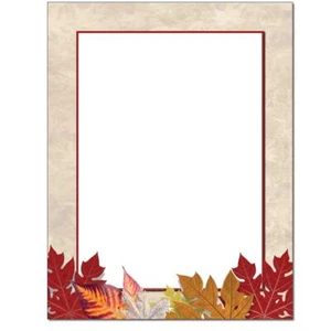 Autumnal Letterhead Laser & Inkjet Printer Paper 25 Sheets - Picture 1 of 1