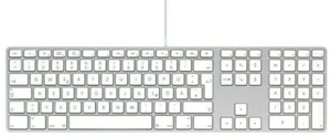 Klawiatura Apple - MB110D/B - USB - niemiecka QWERTZ - blok numeryczny - A1243 - Zdjęcie 1 z 5