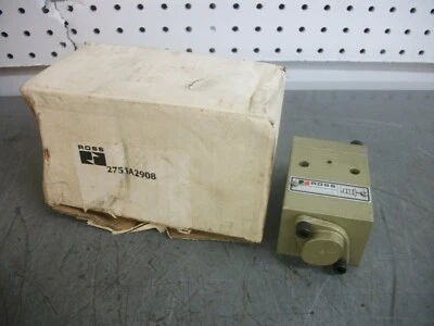 ROSS PNEUMATIC 1/4" SINGLE PILOT OPERATED CHECK VALVE 2751A2908 NIB - Image 1 of 2