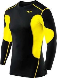 TCA SuperThermal Junior Compression Top Black Long Sleeve Kids Running Thermal - Picture 1 of 2