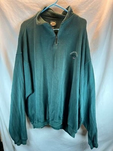 Vintage 1990 Tommy Bahama Sword Fish Embroidered 1/4 Zip Sweatshirt - Imagen 1 de 11