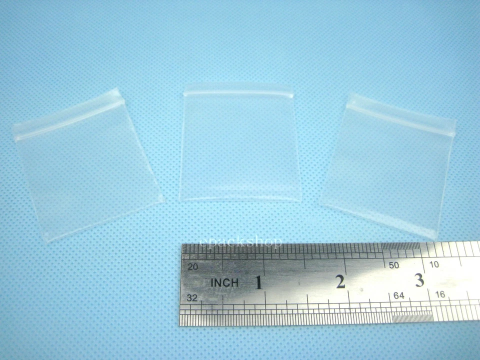 200 THICK Clear Plastic Storage Reclosable Zipper Bags 4 Mil_1.5" x 2"_40 x 50mm - Image 1 of 4