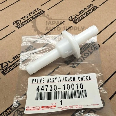 OEM GENUINE TOYOTA CAMRY AVALON ES300 VACUUM CHECK FOR BRAKE VALVE 44730-10010 - Image 1 of 4