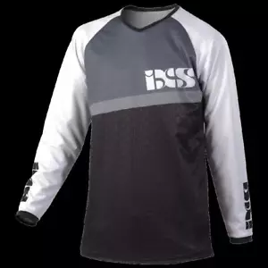 IXS PIVOT 6.1 YOUTH BMX Mountain Bike JERSEY BLACK / WHITE KM New with tags - Picture 1 of 1