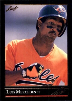 1992 Leaf BLACK GOLD #130 Luis Mercedes BALTIMORE ORIOLES - Image 1 of 2