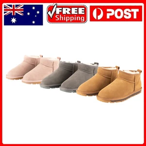 UGG Classic Ultra Mini Ankle Boots Australian Sheepskin Wool Womens Water Resist - Picture 1 of 25