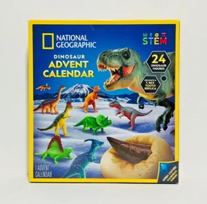 New National Geographic Dinosaur Advent Calendar w/ (24) Figures + Bonus Dig Kit - Picture 1 of 1