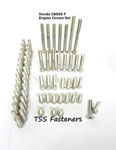 Honda CB550 F / CB 550 / F Series - Engine Covers Bolts Set - Stainless Steel - Picture 1 of 1