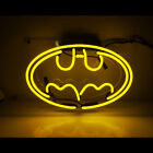 Batman Logo Glass Neon Sign Light Game Roon Party Wall Hanging Art Gift 14"x9"