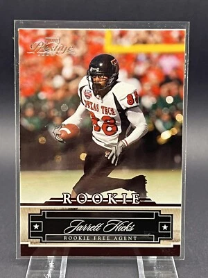2007 Playoff Prestige #218 Jarrett Hicks Rookie | Texas Tech Football Card - Image 1 of 2