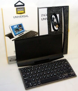 ZaggKeys Universal Tablet Bluetooth Folio Keyboard Stand 4 Apple iPad 2/3/4/Air - Picture 1 of 12