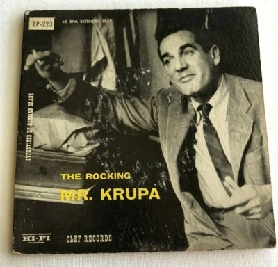 GENE KRUPA, THE ROCKING MR KRUPA, CLEF#EP-223, JAZZ EP 45 RECORD, 1955 - Image 1 of 4