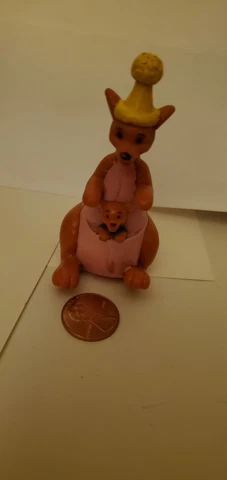 DISNEY WINNIE THE POOH KANGA With Roo PVC FIGURE 2.5” Cover