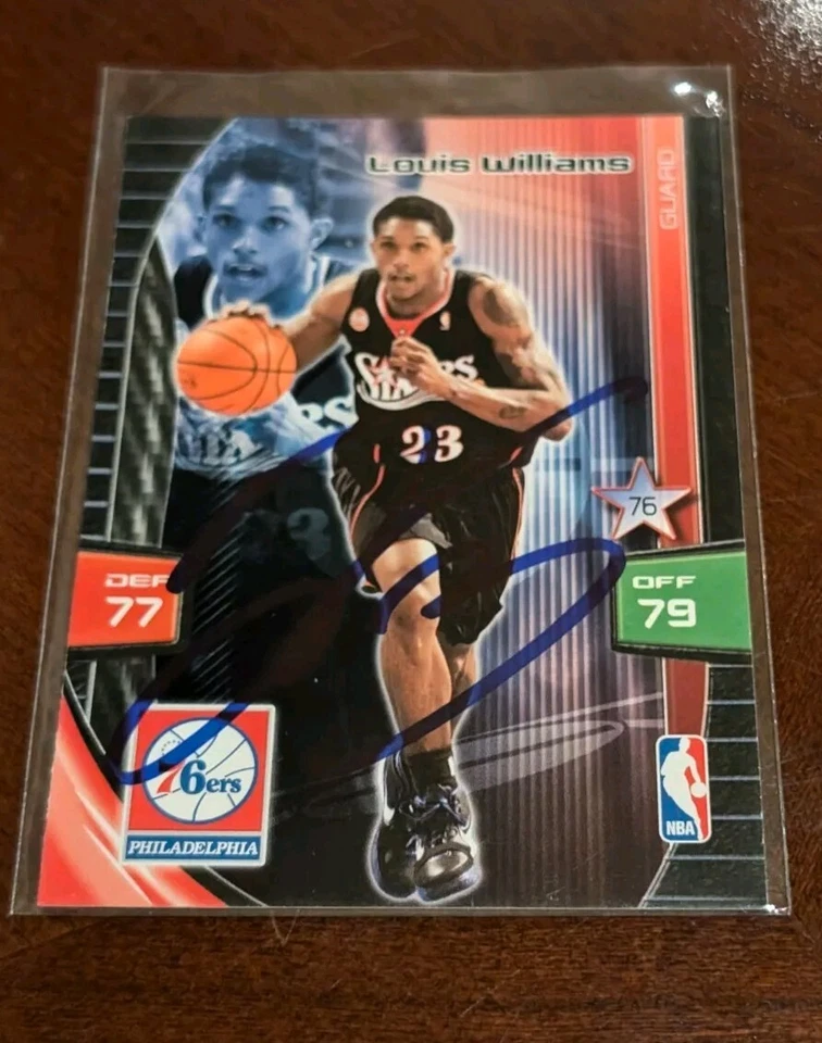 Lou Williams Autographed Basketball Card Auto Autograph  - Image 1 of 1