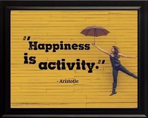Aristotle Happiness Is Activity Poster Print Picture or Framed Wall Art - Picture 1 of 15