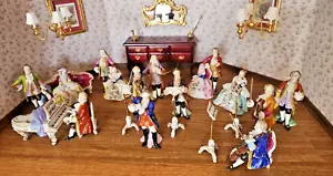 Volkstedt Royal Rudolstadt Sanssouci concerto musicale - porcellana in miniatura - 17 pezzi - Foto 1 di 23