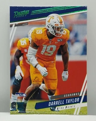 2020 Prestige Darrell Taylor Xtra Points Green Parallel SP RC #210 Seahawks - Image 1 of 2