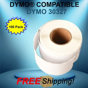 Dymo® Compatible 30327 White Rectangular Labels 100 Rolls 400 450 315 Twin Turbo - Picture 1 of 4