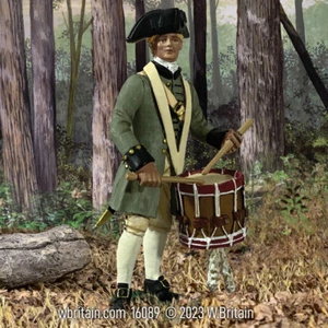 W.Britain 16089 Colonial Militia Drummer, No.1 (Britains) - Picture 1 of 2