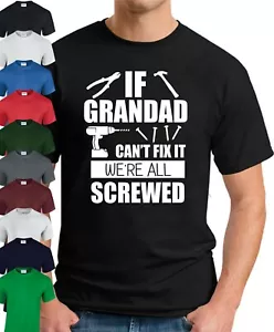 CAMISETA IF GRANDAD CAN’T FIX IT WE’RE ALL JODIDO > Top para hombre regalo día del padre - Imagen 1 de 22