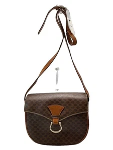 Bolso de Hombro CELINE PVC Marrón Patrón Total Usado - Imagen 1 de 8