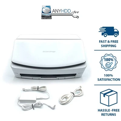 Fujitsu ScanSnap IX1600 Wi-Fi Duplex Document Scanner w/ Power Adapter - Image 1 of 2