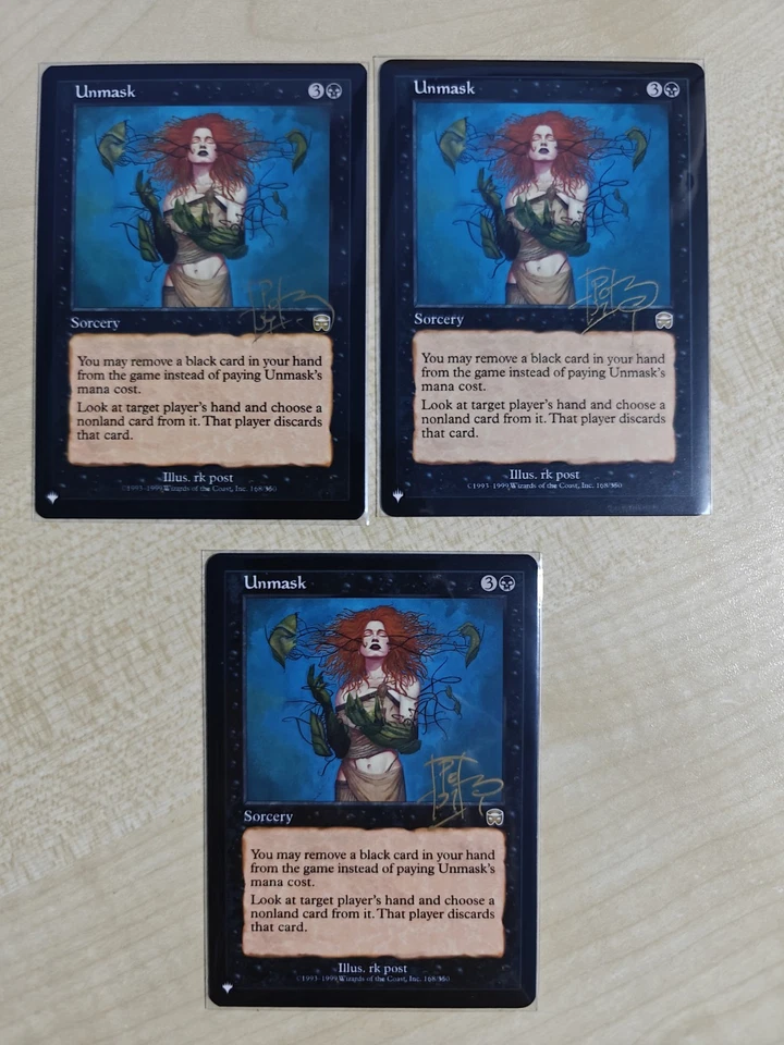 MTG Unmask x3 The List Signed NM RK Post - Image 1 of 1