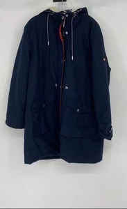 Tommy Hilfiger Womens Blue Long Sleeve Full-Zip Hooded Parka Jacket Size XL - Picture 1 of 6