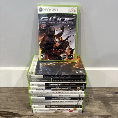 Paquete de juegos Xbox 360 13 todo funcionando Halo, COD, Need for Speed Foto 1 de 4