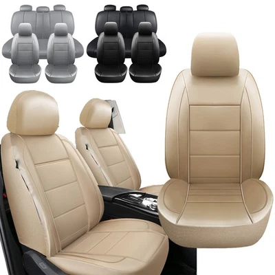For Acura Car Seat Cover Full Set pu Leather 5-Seats Protector Cushion covers U Foto 1 de 4