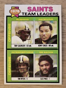 1979 Topps #451 Saints Tony Galbreath/Henry Childs/Tom Myers/Elex Price (MINT) - Bild 1 von 2