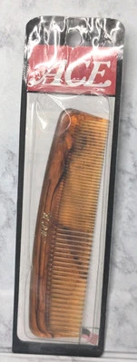 Peine de Bolsillo de Goma Dura As Genuino De Colección 5" Marrón AA030 Hecho en EE. UU. Sellado Foto 1 de 4