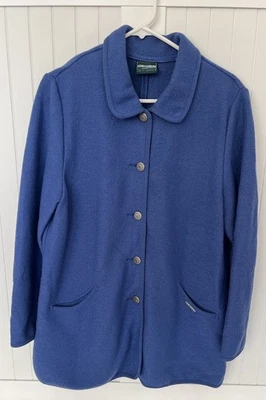 Beautiful Geiger Jacket Women’s (42) Large Blue Button Cardigan Pure Wool - Image 1 of 4