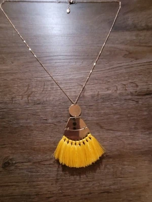 Jack N Jasper Tassel Necklace Yellow Gold Tone Women's Fashion Jewelry - Image 1 of 4