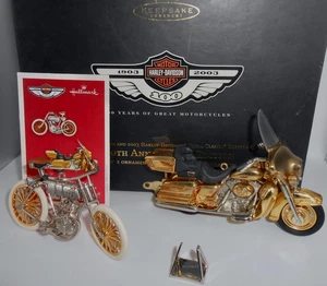 2003 Hallmark Ornament Set 100th Anniversary Edition Harley-Davidson H81 - Bild 1 von 7