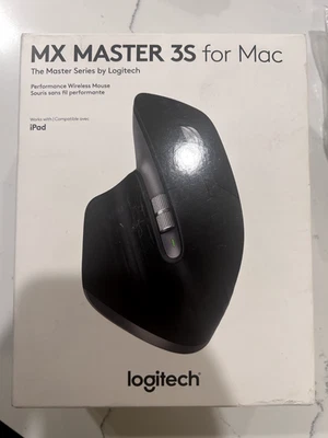 Logitech MX Master 3S Wireless Mouse for Mac NEW - BLACK - Image 1 of 3