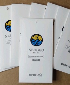 SNK NEOGEO MINI MARQUE CONSOLE STICKERS Random Pack of 4  SNK Official Licensed