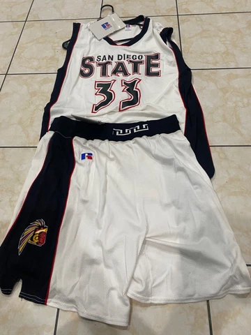 vintage san diego state russel jersey and short Cover
